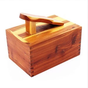 Custom Wooden Shoe Shine Box / Shoe Care Kit in Aromatic Red Cedar Wood (Varnished / Unvarnished) - SB01A