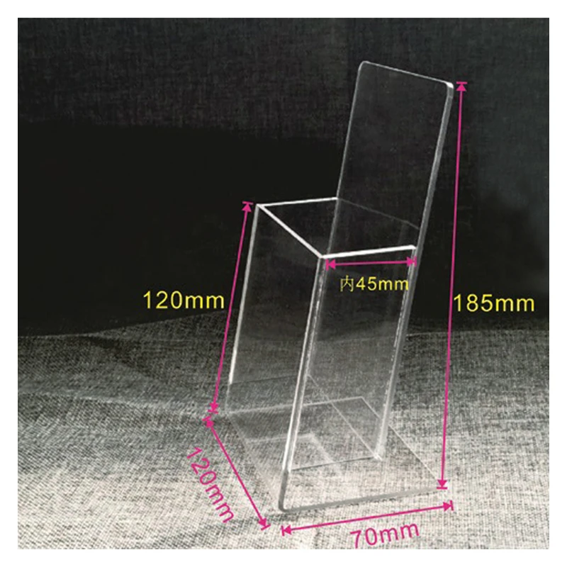 Customizable Flyer Transparent Information Stand Vertical Acrylic Advertising Display Stand