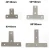 Import Customized Different Sizes L Shaped Brace Stainless Steel Construction Furniture Connecting Flat T Plate Bracket from China