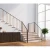 Import Customized easy installing single beam stairs wood steps from China