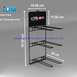 Customized hook hanger one side steel wire perfume retail display counter shelf clothing socks retail display rack