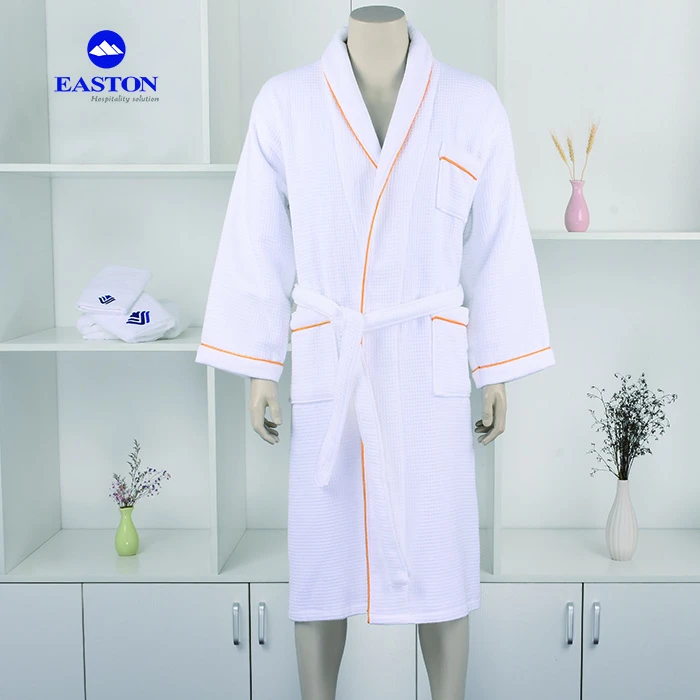 Customized luxury 5 star hotel bathrobe cotton ,hotel kimono bath robe