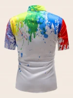 Customized Printed 100% Cotton White Men Shirts mens paisley print shirt