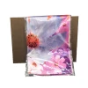 customized printed floral silk scarf