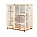 Customized weatherproof outdoor cheap large wooden pet cat condo cages