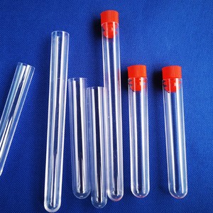 cylindrical 10ml 12*100 polystyrene ps plastic test tube with snap cap for multi-purpose as storing sample