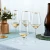 DEACORY High quality popular design gold rim silver vintage crystal red wine glass set for wedding party hotel