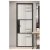 Import Decorative 6 Panel French Fiberglass Shed Door Entry Doors Interior Matt Black Frame + Clear Glass Swing Steel Industrial 44 Kgs from China