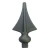 Import Decorative forged metal spearhead wrought iron elements from China
