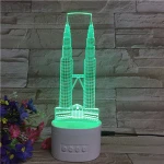 Decorative night lamp 3D bluetooth light elegant tower bridge model