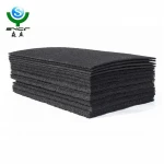 Deodorizing air filter fibrous activated carbon filter mesh