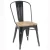 Dining Room Cafe Shop Restaurant Industrial Rustic Metal Tolix Chair with wood seat