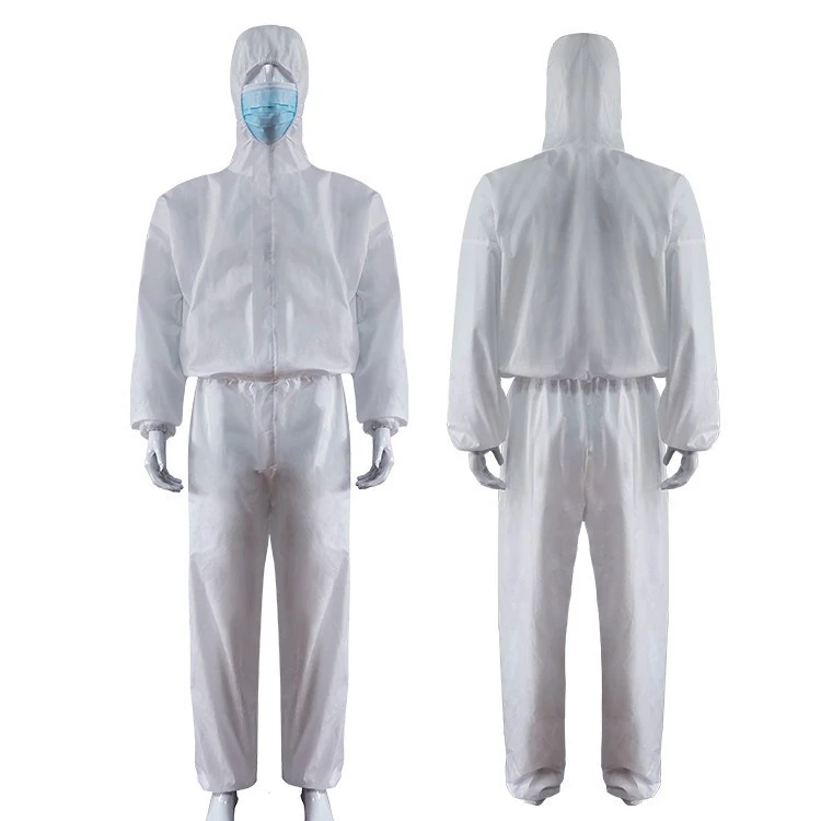 Disposable medical isolation suit anti virus one piece work suit