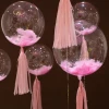 DIY Feather BoBo Balloons Transparent Balloons Clear Round Balloons For Birthday Party Decorations Kids