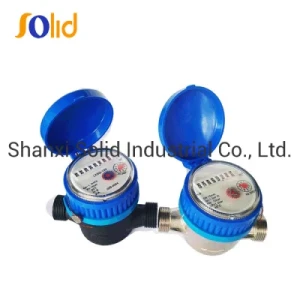 Dn15 Rotary Type Single-Jet Brass Body Valve Controlled Water Meter