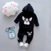 Dogs other cartoon soft smooth mink hoolded fleece Suit