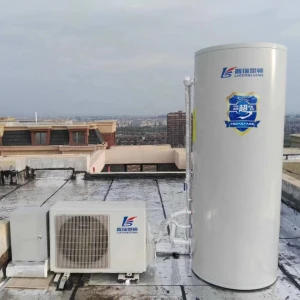 Domestic split air to water heat pump water heater