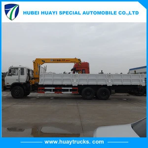Dongfeng New 12 ton Hydraulic truck crane with outrigger