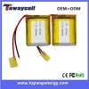 Dongguan factory promotion batteries 3.7v TW803040 1000mAh lipo battery for mobile phone