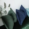 Dutch Velvet Embroidery Bow Buckle Pillow Sofa,Bed,Air Pillow Car Cushion With Core