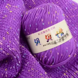 dyed yarn 50g fancy hand core spun  100% milk cotton baby soft knitting yarns