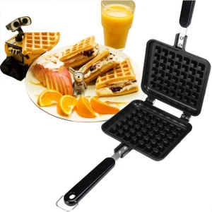 Eco-friendly Household Breakfast square Die cast nonstick egg Waffles frying pan