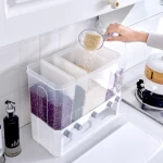 Eco friendly  Plastic  Food Storage Box Rice and Cereal Dispenser rice storage box
