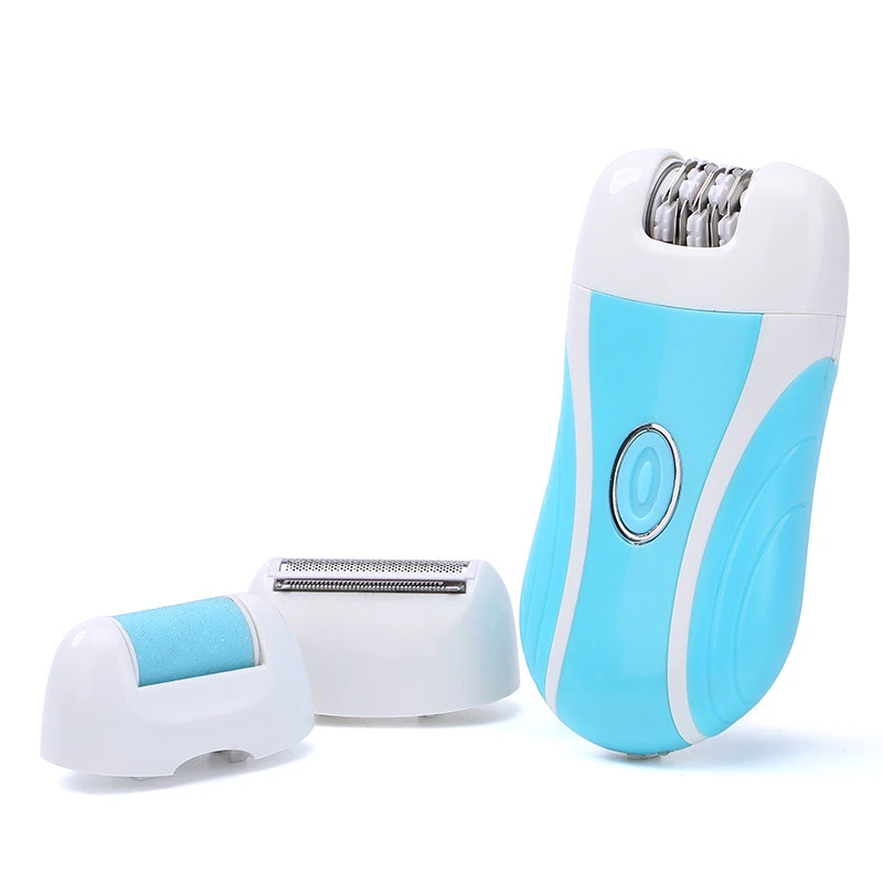 electric epilator 3 in 1 rechargeable lady depilador callus remover hair shaver foot care tool electric hair removal