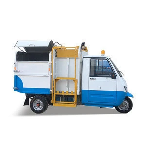 Electric garbage truck 3 wheel electric tricycles self loading garbage