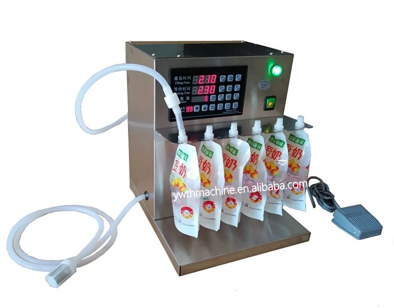 Electric Small Soy Milk Spout Pouch Liquid Filling Machine