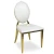 Import Elegant luxury gold stainless steel hotel banquet catering venue wedding chairs modern from China