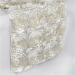 Elegant rosette rose table runner gold table runner for wedding