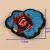 Import Embroidered colorful boom flower woven patch machine complicate or simple design from China