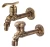 Import English style Antique brass faucet decorative garden taps from China