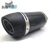 Escape Motorcycle Exhaust Pipe Muffler with DB killer FOR  Laser Sticker Fiber Exhaust Pipe With Accessories