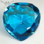 Etched Crystal Heart Diamond Wedding Gifts for Personalized Guests Wedding Souvenirs