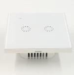 EU Double Wall Light Switch 2 Gang Wifi Smart Remote Control Wall Switch