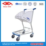 European Cheap Metal luggage Supermarket Shopping Trolley Cart