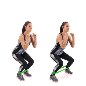 Exercise ankle resistance mini band for bodybuilding