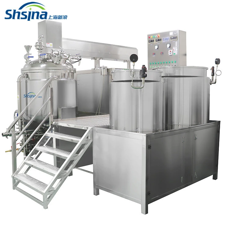 face cream machine Vacuum Homogenizing Emulsifier liquid soap mixing equipment cosmetic emulsion mixing equipment