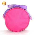 Factory 600D Polyester Kids Shoulder Handbag Girls Small Messenger Bag With Plush