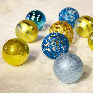 Factory Christmas Decoration Supplies Type Painted Baubles Christmas Ball Ornaments for Market Decor