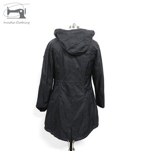 Factory OEM/ODM warm trench raincoat womens stylish rain gear jacket
