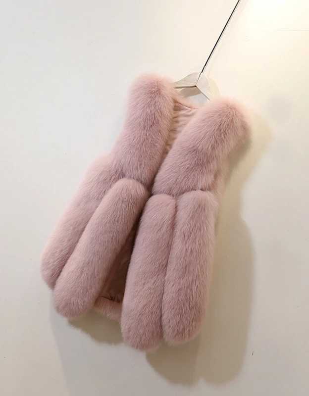 factory sale ladies fashion winter warm thicken jacket 4XL size faux fox fur with hood hot sale vet wholesale fur jacket