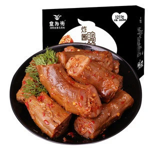 Factory Supply Chinese Traditional Spicy Duck Necks Poultry Meat Snacks