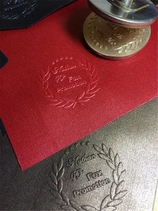 factory supply personalized Logo embossed seal stamp