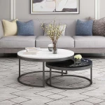 Factory Supply Round Coffe Table End Set Luxury Coffee Table Set