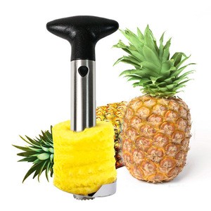 Factory Wholesale Custom Logo Easy Gadget Kitchen Stainless Steel Pineapple Corer and Slicer Tool