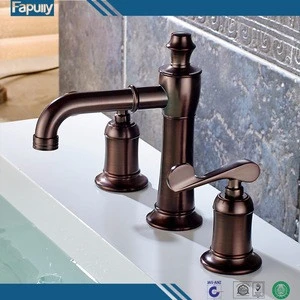 Fapully 3 Hole Dual Handle Basin Mixer Waterfall Faucets
