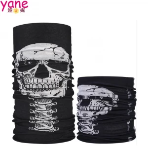 Fashion black spotty design scarf bandana for girls custom neck gaiter